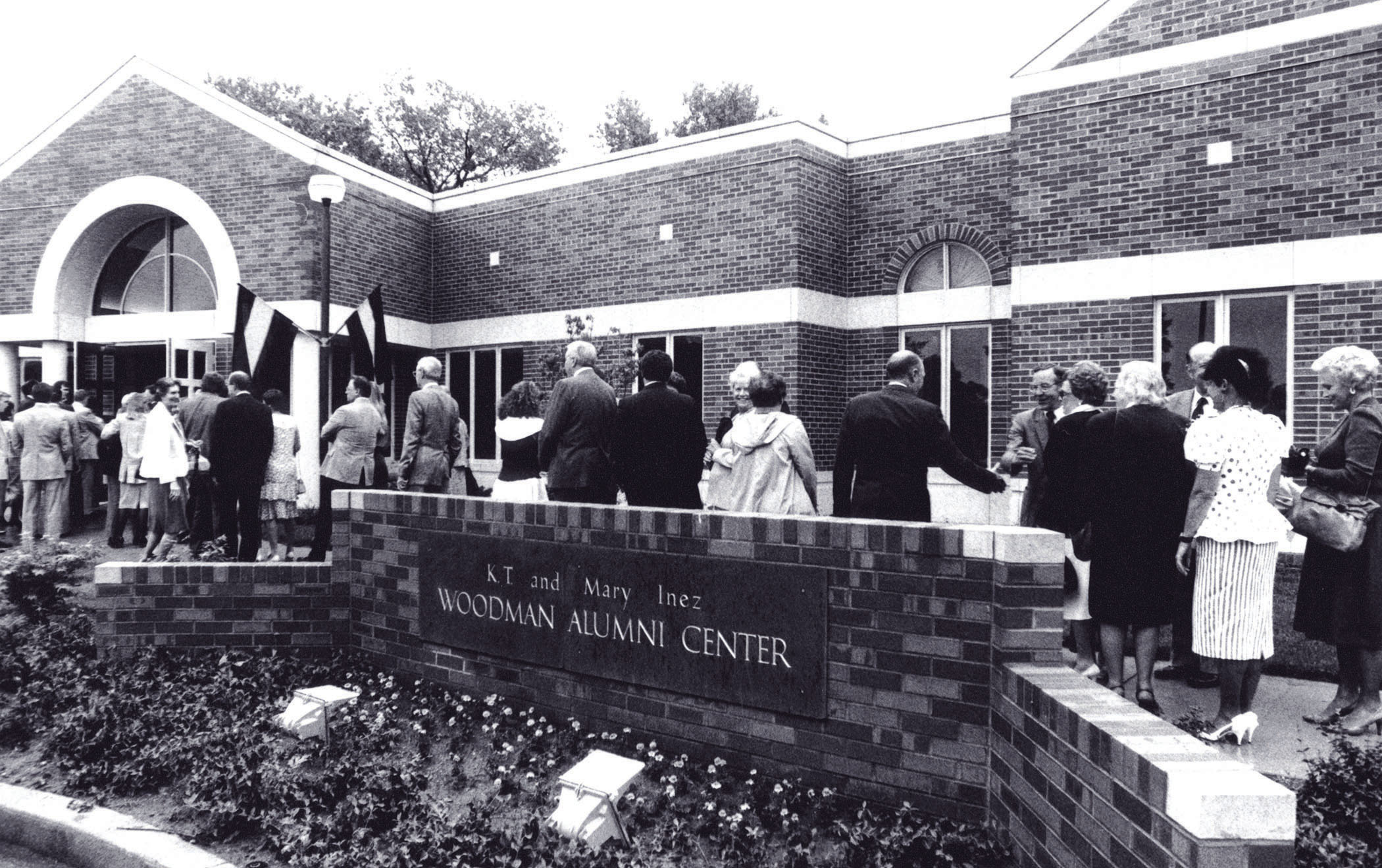 Woodman Alumni Center dedication